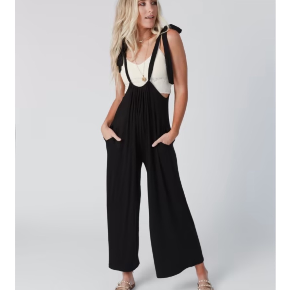 Tie strap jumpsuit